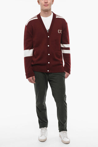 Virgin Wool ROME Cardigan with Embroideries