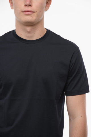 CC COLLECTION Crew Neck Embroidered Logo Cotton T-Shirt