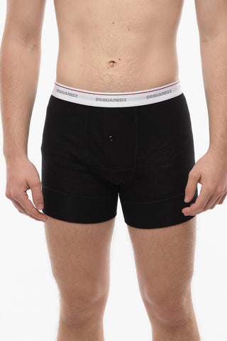 Wool Stretch Boxer wih Logo