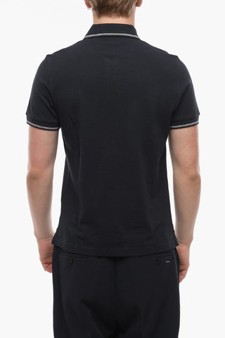 Hopsack Cotton Polo with Breast-pocket