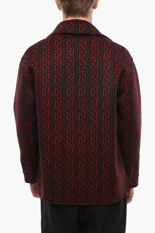 Cappotto Corto Reversibile con Motivo Monogram