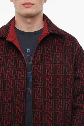 Cappotto Corto Reversibile con Motivo Monogram