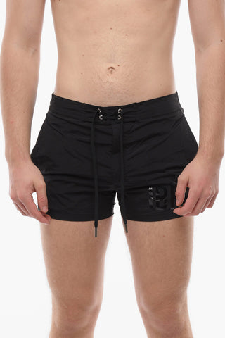 Solid Color IBRA Midi Swim Shorts