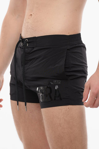 Solid Color IBRA Midi Swim Shorts