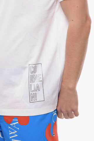 STYLE & FREEDOM Iridiscent Printed Logo Cotton T-Shirt
