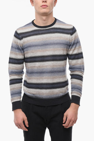 PURE KNITWEAR Maglia Girocollo CANTON in Misto Lino