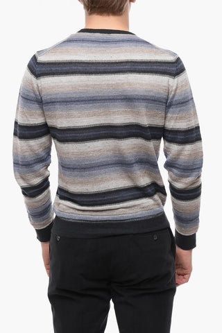 PURE KNITWEAR Maglia Girocollo CANTON in Misto Lino