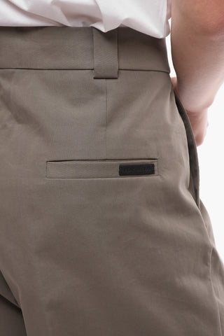 Cotton Baggy Pants with Concealed Closure
