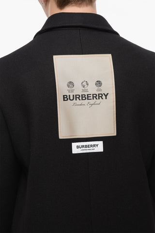 Cappotto Slim Fit in Misto Cammello con Patch in Satin