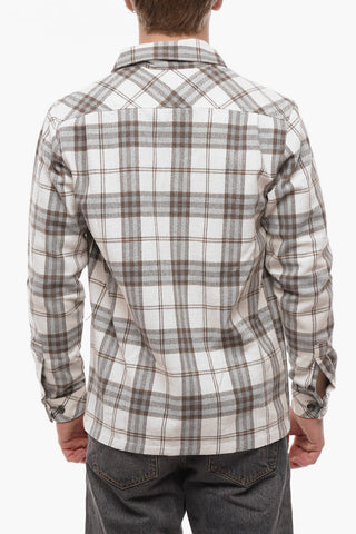 Plaid Motif TAKA JM Overshirt with Double Breast Pocket