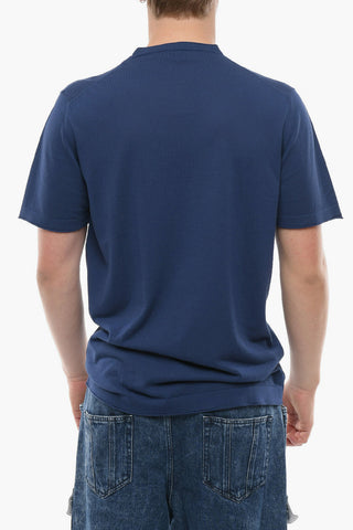 CIRCLE Crew-neck Short-sleeved Cotton Sweater