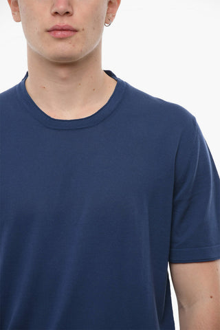 CIRCLE Crew-neck Short-sleeved Cotton Sweater