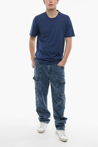 CIRCLE Crew-neck Short-sleeved Cotton Sweater