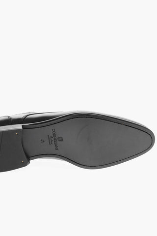 Scarpe Derby in Pelle con Suola in Cuoio