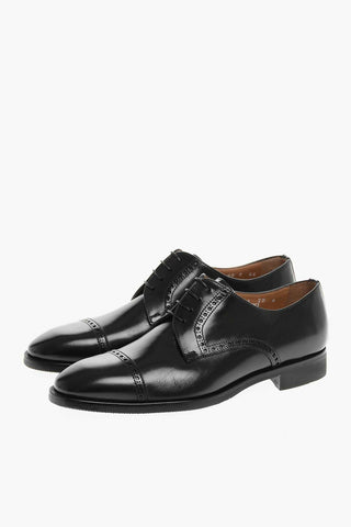 Scarpe Derby Brogue in Pelle