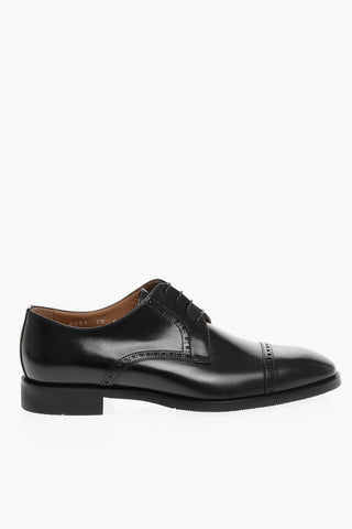 Scarpe Derby Brogue in Pelle