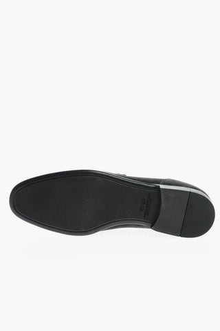 CC COLLECTION Suede Penny Loafers with Rubber Sole