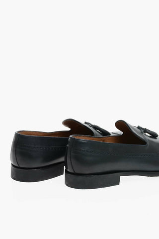 Mocassini in Pelle con Nappine con Dettaglio Brogue