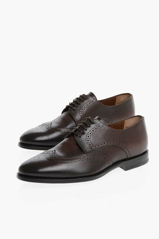 Scarpe Derby Brogue in Pelle 