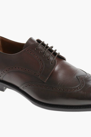 Scarpe Derby Brogue in Pelle 