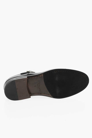 Leather PARMA Monk Strap Derby Shoes