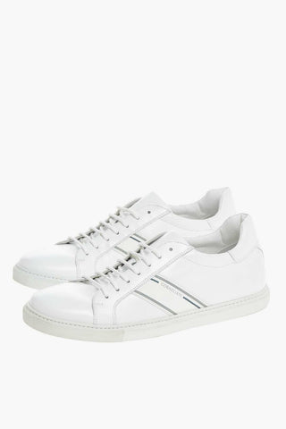 Leather Low-top Sneakers with Logo