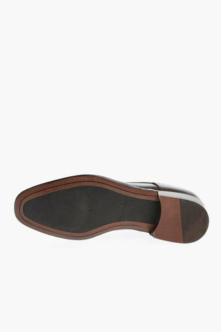 Brogue Leather Derby Shoes with Cuir Sole