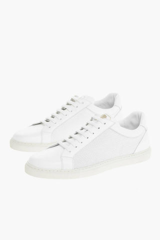 Sneakers in Pelle SPIGA con Motivo Herringbone