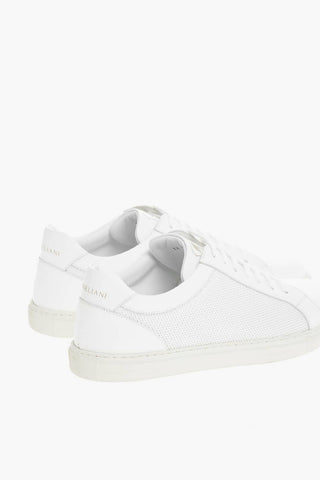 Sneakers in Pelle SPIGA con Motivo Herringbone