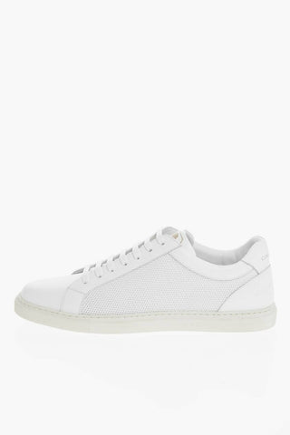 Sneakers in Pelle SPIGA con Motivo Herringbone