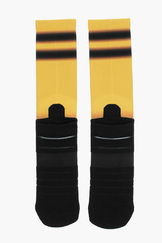 Striped Socks with Ombre Effect