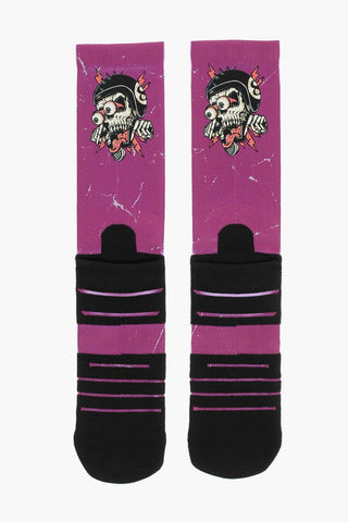 Lange Socken CAFE RACER zweifarbig bedruckt