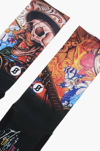 Printed DIA DE LOS MUERTOS Long Socks