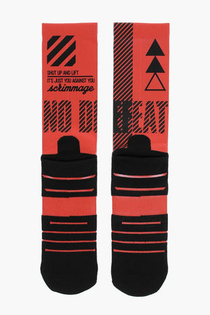 Breathable Socks NO DEFEAT Printed