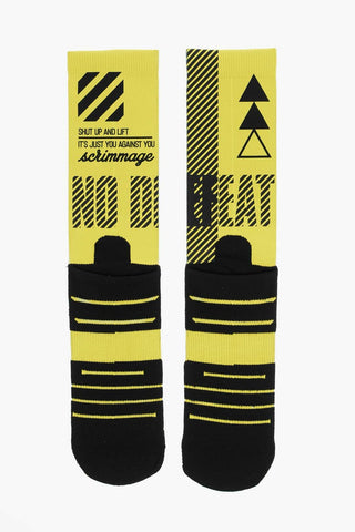 Long Socks NO DEFEAT Printed