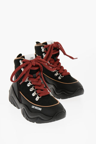 LOVE Stivaletti da Trekking ROLLER45 in Suede con Dettagli a Contrasto