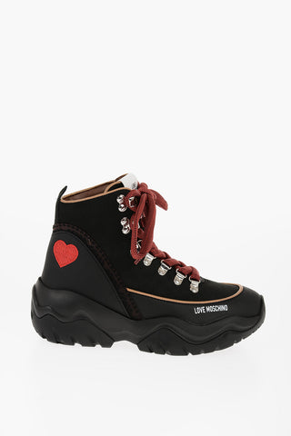 LOVE Stivaletti da Trekking ROLLER45 in Suede con Dettagli a Contrasto