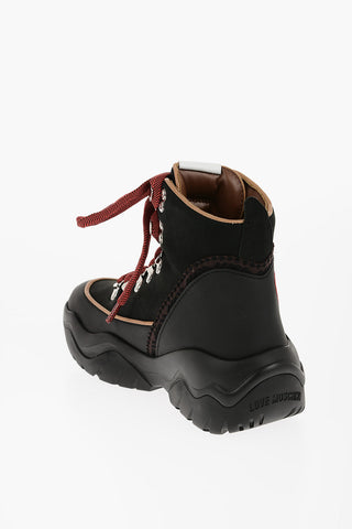 LOVE Stivaletti da Trekking ROLLER45 in Suede con Dettagli a Contrasto