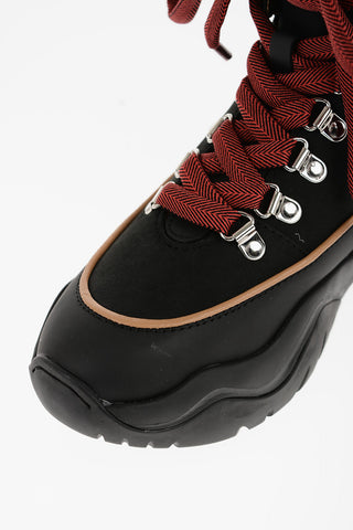 LOVE Stivaletti da Trekking ROLLER45 in Suede con Dettagli a Contrasto