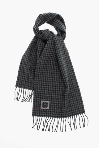 Checked Wool and Cashmere Scarf