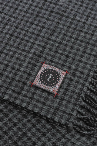 Checked Wool and Cashmere Scarf