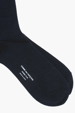 HOMME PLUS Calzini Lunghi con Dettagli a Contrasto