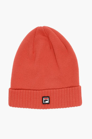 Beanie in Tinta Unita con Risvolto a Coste
