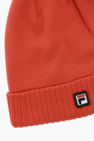 Beanie in Tinta Unita con Risvolto a Coste
