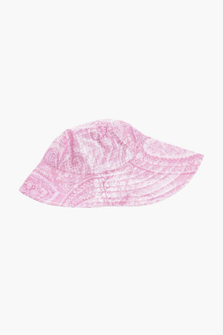Cappello Floppy In Nylon a Motivo Paisley