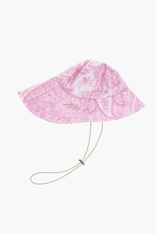 Cappello Floppy In Nylon a Motivo Paisley