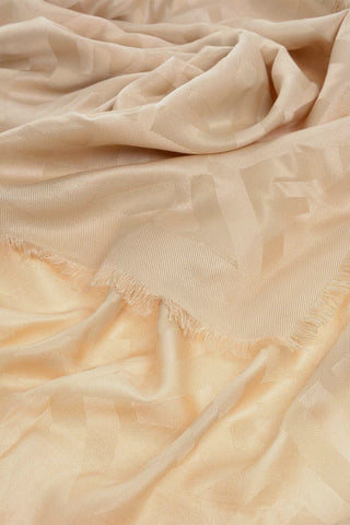 Silk Blend Foulard with All Over Monogram