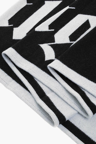 Wool and Cotton MACRO LOGO Scarf