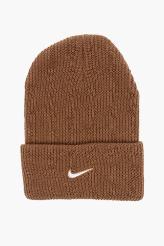 Knitted UNISEX UTILITY SWOOSH Beanie with Logo Embroidery