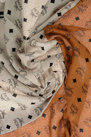 All-Over Monogram Silk Foulard
